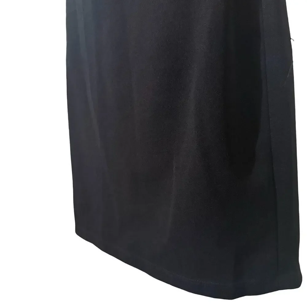 Lulus Perfect Mesh Black Bodycon Stretch Mini Dress 3/4 Sleeve Party LBD sz M